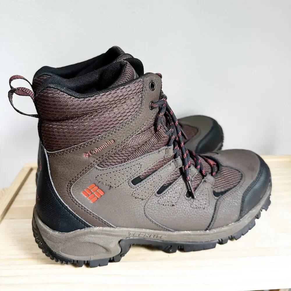 Columbia Men's Waterproof Hiking Boots Size 11 Brown Omni-Grip Trail Boots